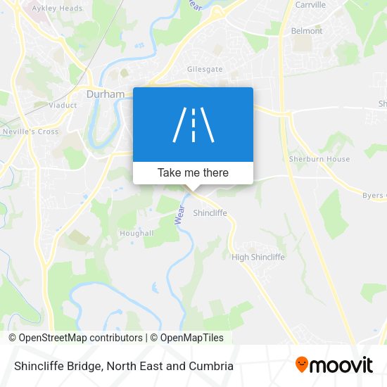 Shincliffe Bridge map