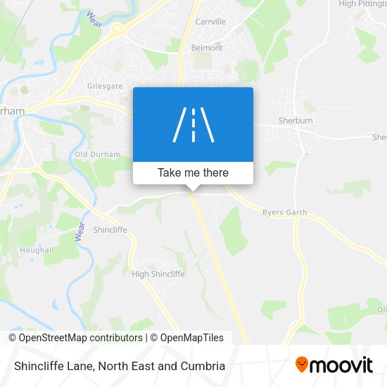 Shincliffe Lane map