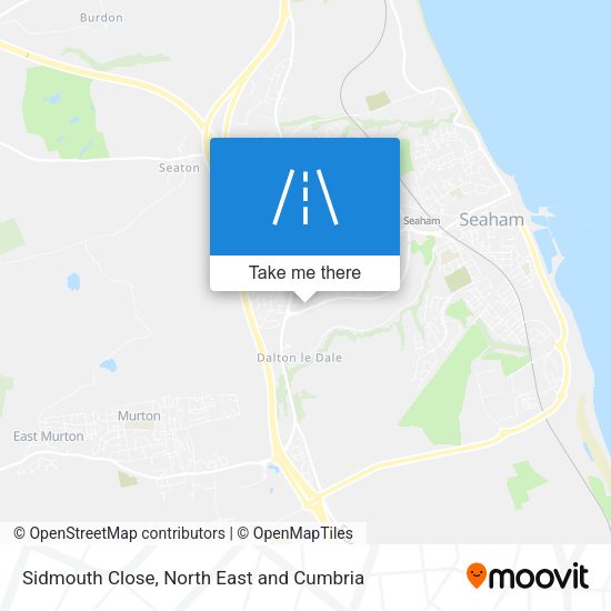 Sidmouth Close map