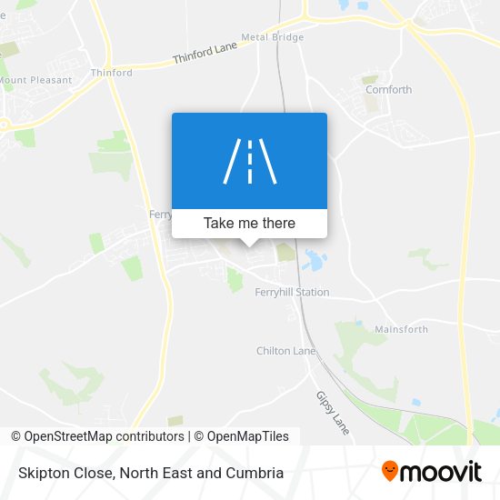 Skipton Close map