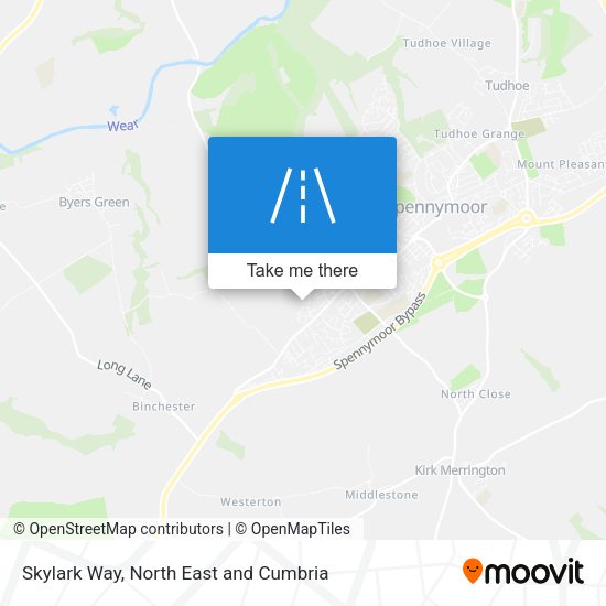 Skylark Way map