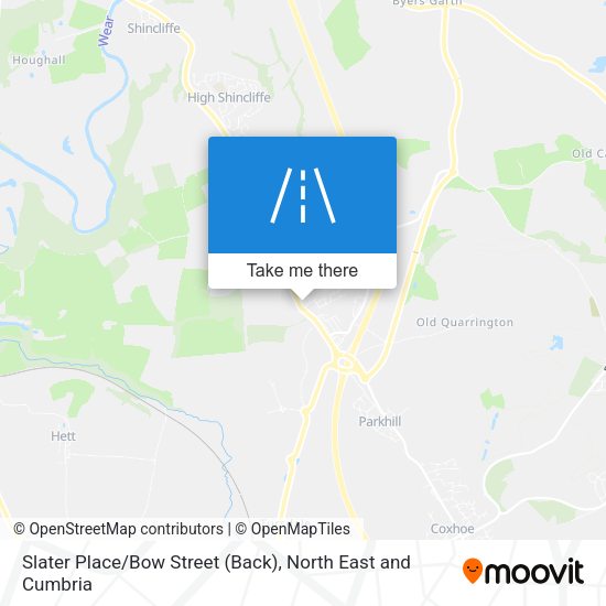 Slater Place/Bow Street (Back) map