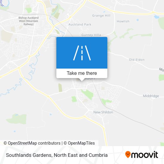 Southlands Gardens map