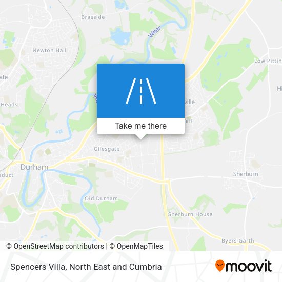 Spencers Villa map