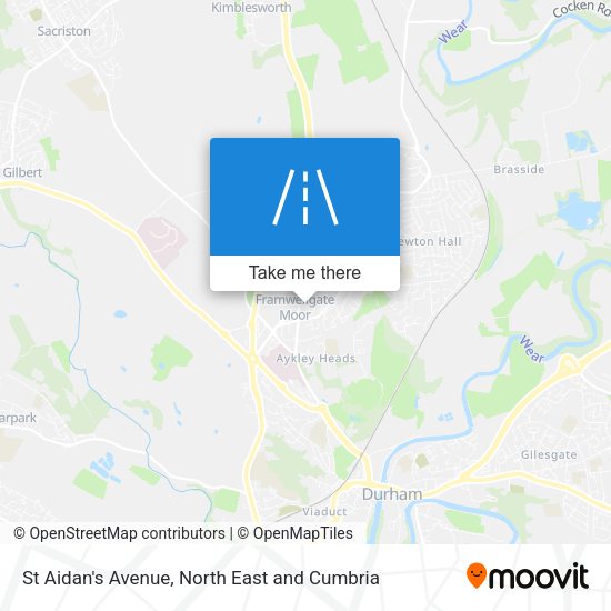 St Aidan's Avenue map