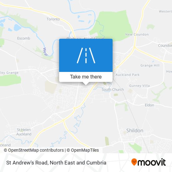 St Andrew's Road map