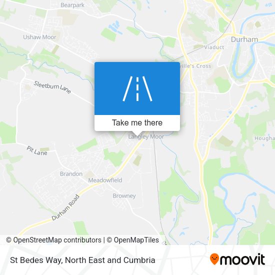 St Bedes Way map