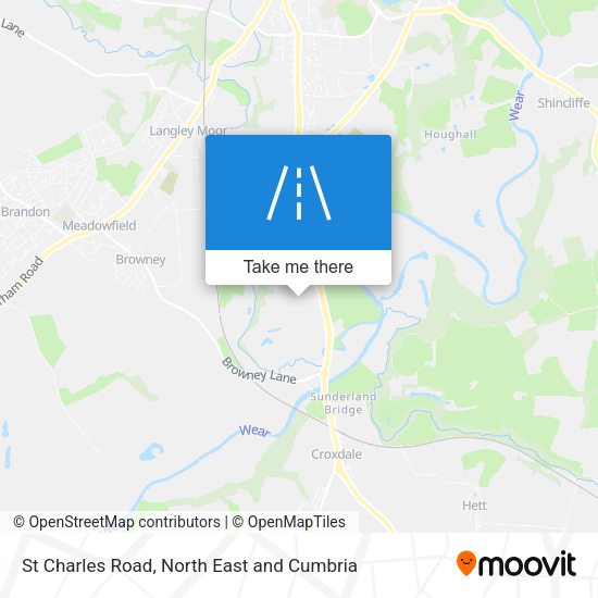 St Charles Road map