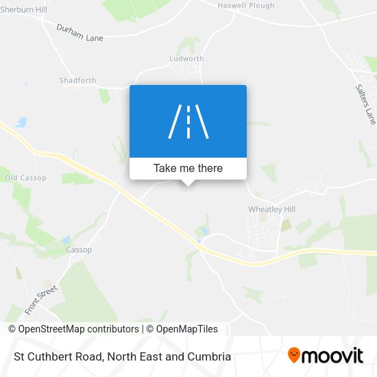 St Cuthbert Road map