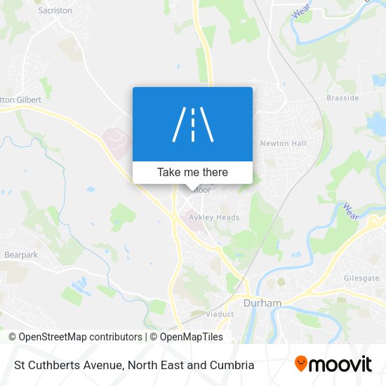 St Cuthberts Avenue map