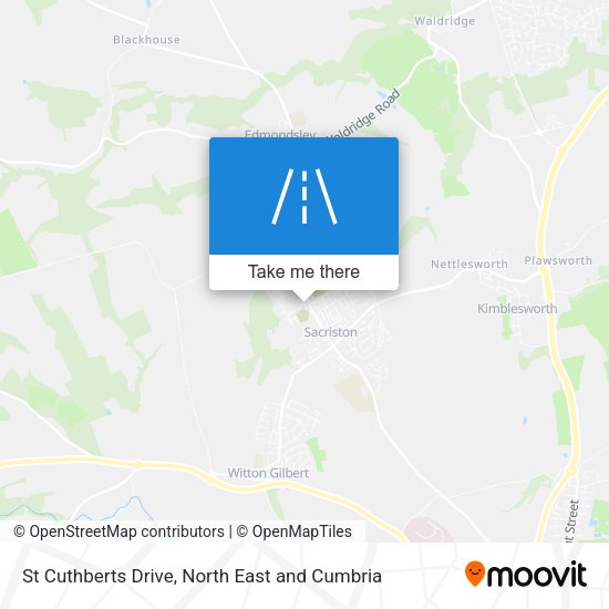St Cuthberts Drive map
