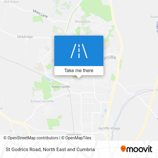St Godrics Road map