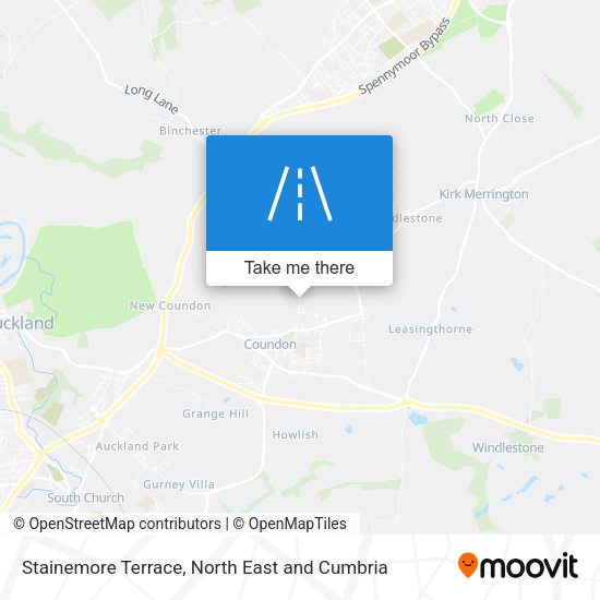 Stainemore Terrace map