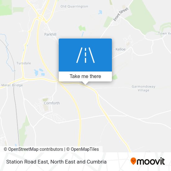 Station Road East map