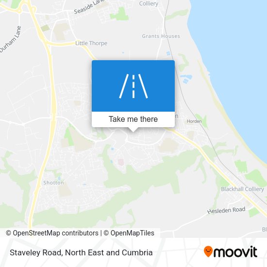 Staveley Road map