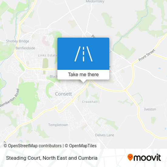 Steading Court map