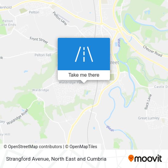 Strangford Avenue map