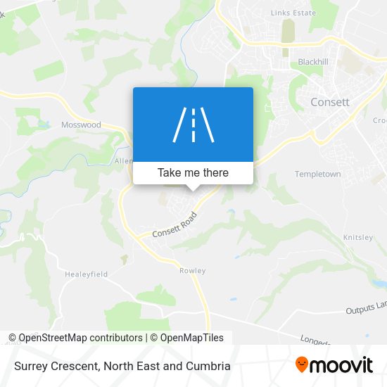 Surrey Crescent map