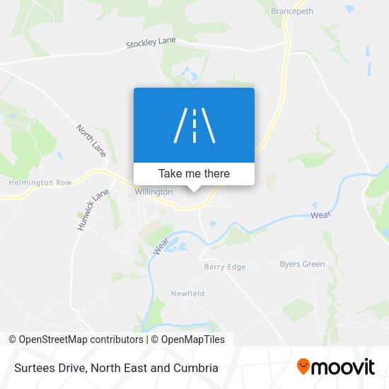 Surtees Drive map