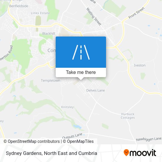 Sydney Gardens map