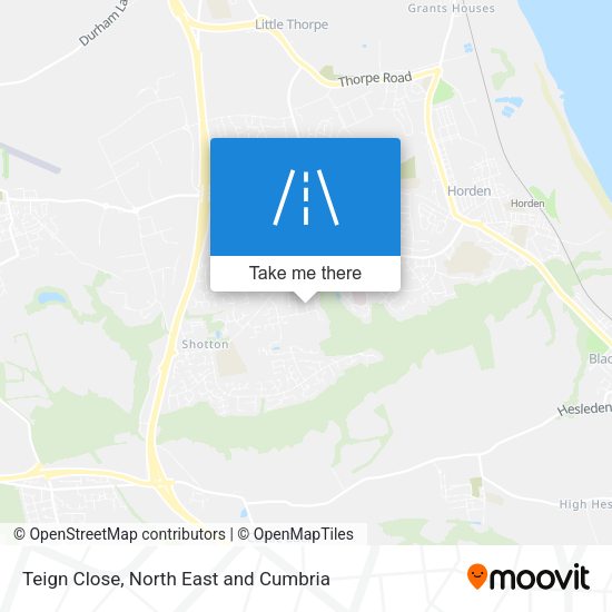 Teign Close map