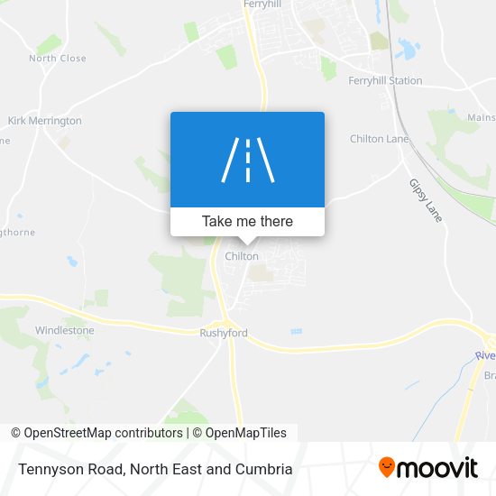 Tennyson Road map