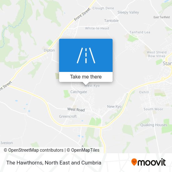 The Hawthorns map