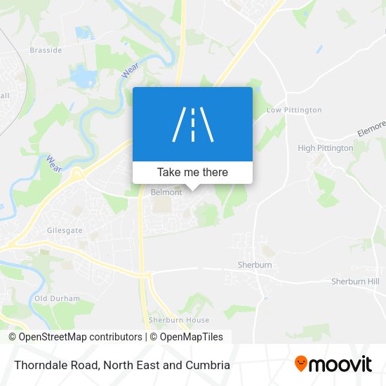 Thorndale Road map