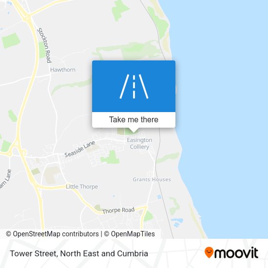 Tower Street map