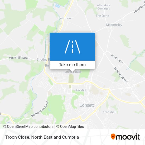 Troon Close map
