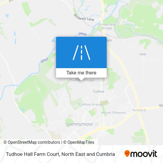 Tudhoe Hall Farm Court map