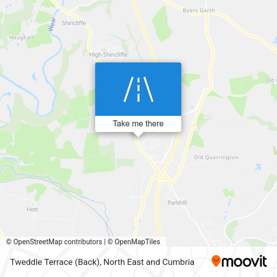 Tweddle Terrace (Back) map