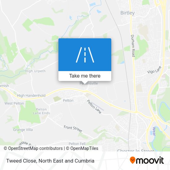 Tweed Close map