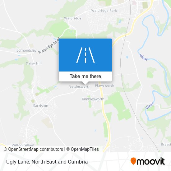 Ugly Lane map