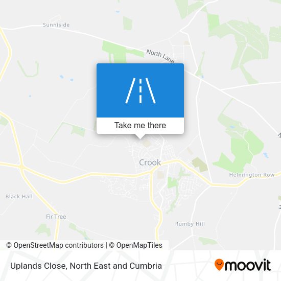 Uplands Close map