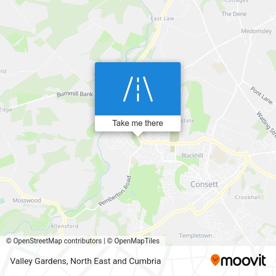 Valley Gardens map