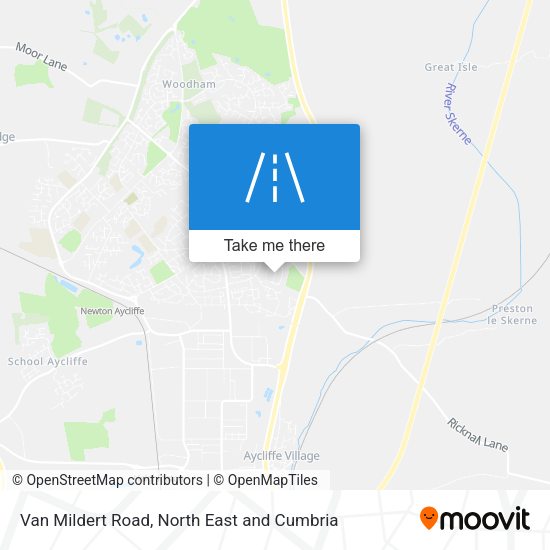 Van Mildert Road map