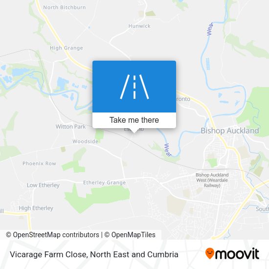 Vicarage Farm Close map