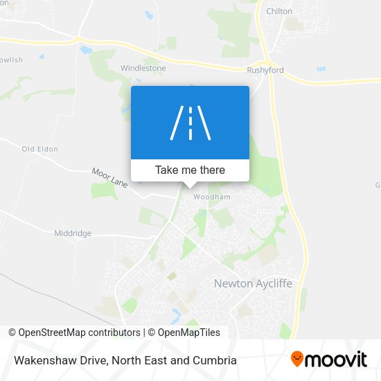 Wakenshaw Drive map