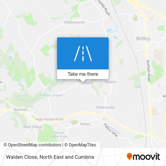 Walden Close map