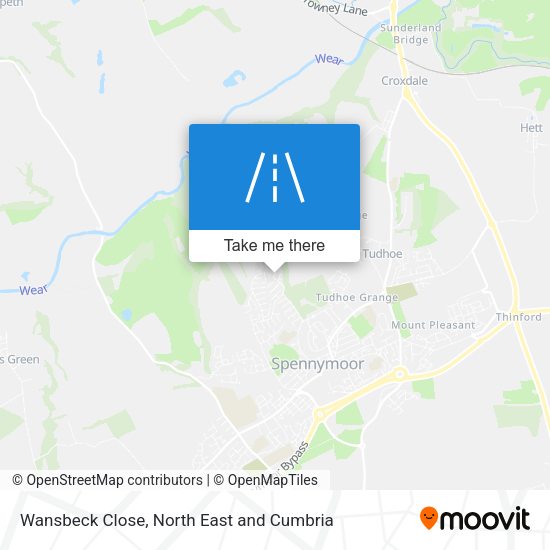 Wansbeck Close map