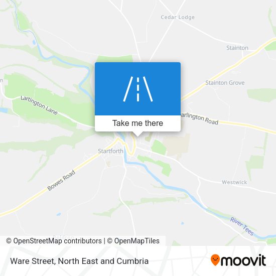 Ware Street map