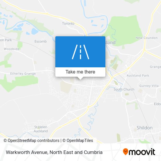 Warkworth Avenue map