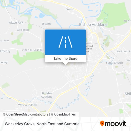 Waskerley Grove map