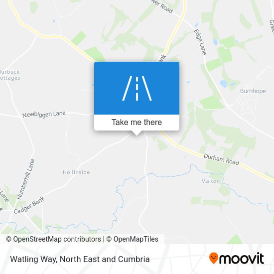 Watling Way map