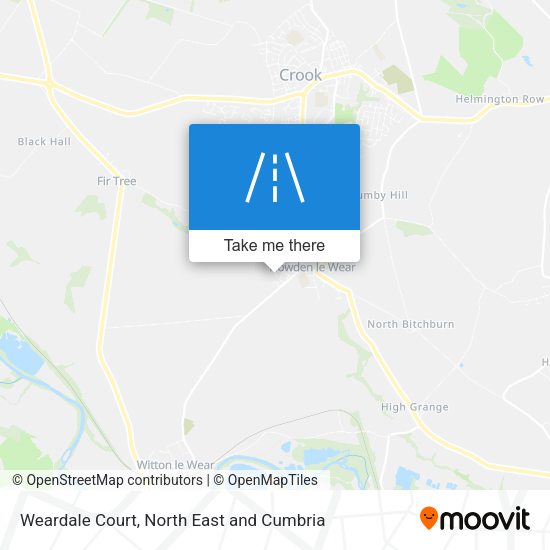 Weardale Court map