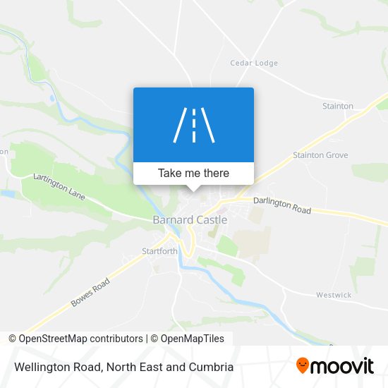 Wellington Road map