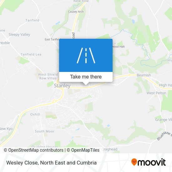 Wesley Close map