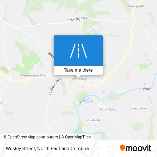 Wesley Street map