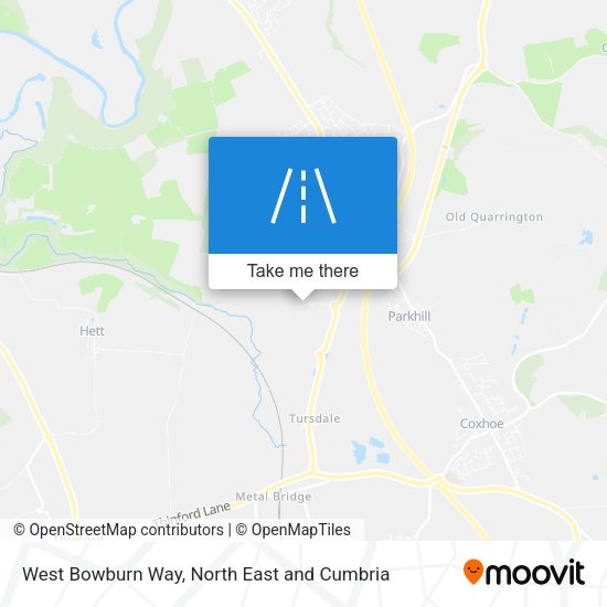 West Bowburn Way map